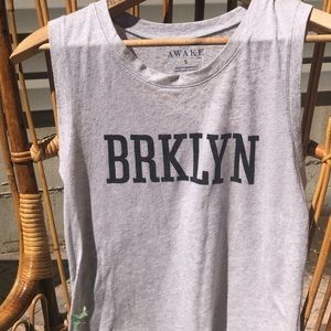Awake BRKLYN Sleeveless Tee Size Small